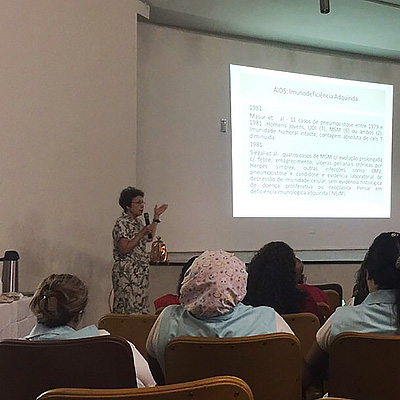 Palestra no Hospital São Francisco alerta sobre a importância da prevenção da Aids